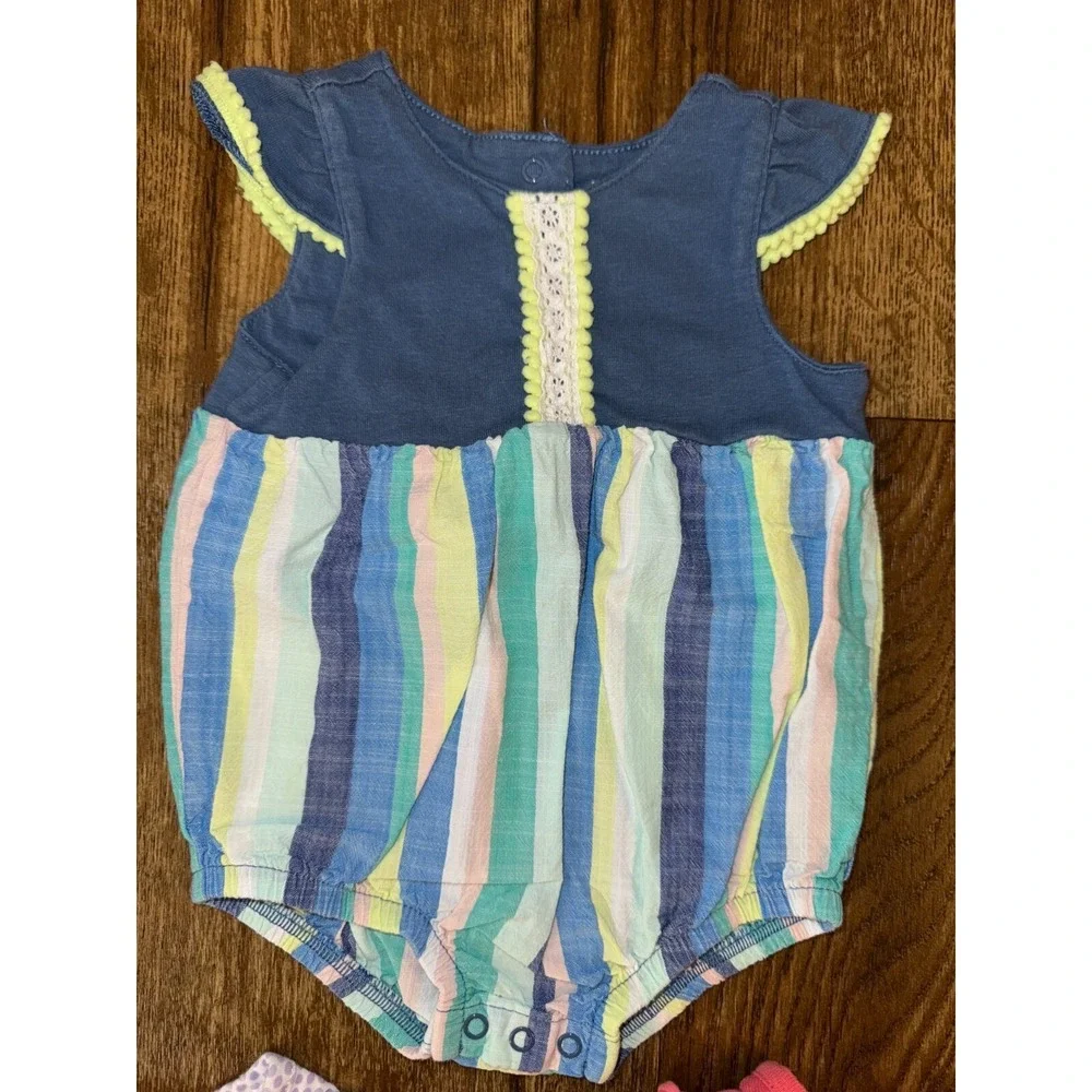 Gap Baby Girl 0/3 Month Clothes Lot Rompers Shorts 1 Piece Outfits Summer Bundle